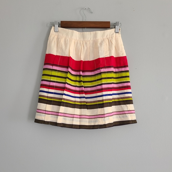 🍁 Pick 3 For $15 Ann Taylor Loft Petite Size 00P Striped Skirt - Picture 3 of 3